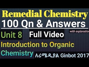 Remedial Chemistry Unit 8 100MCQ&Answers #remedialexam2017 #zsecrettraininginstitute #remedialtricks