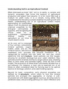 Soil Composition in Agriculture Worksheet for SubPlan & Homework