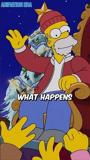 What Happens When Homer Believes He's Santa Claus #thesimpsons