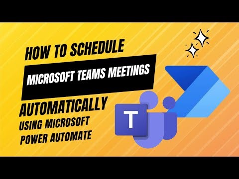 Use Microsoft power automate to schedule your Microsoft Teams meetings Automatically