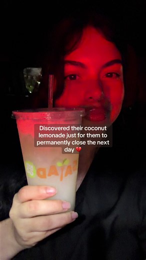 Salad and Go closing reaction: discovered coconut lemonade before permanent closure