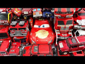 Various Transformers Underground Red Car - Hellocarbot, Tobot Stop Motion Movies with Super hero