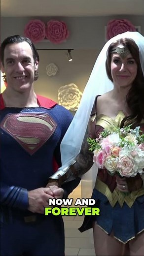 We Got Married Again in Las Vegas… as Superman & Wonder Woman!