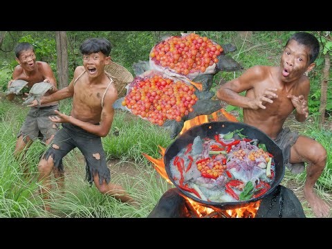 survival in the rainforest - amazing yummy Cooked turtle Recipe cc