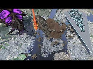 Monster Size Comparison | View from the sky