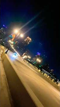 Let’s roll 3rd. st bridge night time Minneapolis skyline. #urban #trending #fyp #summertime