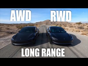 2024 Tesla Model 3 Long Range RWD vs AWD RACE! | Worth Upgrading?