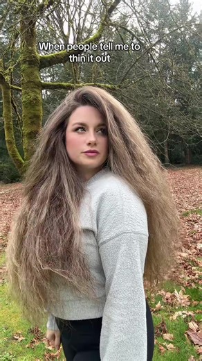 I can’t hear you over my volume 😌💁‍♀️ #hairtok #bighair #thickhair #fyp