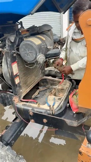 Tractor battery change 🤗❤️