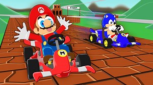 96K views · 1.3K reactions | Mario and Sonic challenge each other in a Kart race inside the mushroom kingdom, who is gonna win? Super Mario vs Sonic the Hedgehog in a Go Kart race Animated by Massimo Bussini Music by Tee Lopez Final edits Lokman Mouatamid #mario #sonic #animation | LokmanVideo | Facebook
