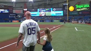 At their July 6th game against the Philadelphia Phillies, the Tampa Bay Rays honored Corporal Matt Aitken and Sergeant Jake Viano with the ceremonial first pitch. The Sergeant and Corporal, hand in hand with his daughter, took to the field while a video described the events that took place March 12, 2023 that nearly took Corporal Aitken's life. Following this, Sergeant Viano, a former minor league pitcher for several teams including the then St. Petersburg Devil Rays, threw the ceremonial first 