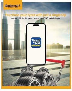 708K views · 212 reactions | Tyre shopping made effortless! Watch your tyres roll straight into your cart with just a click. Visit our official online stores today!  Shopee: https://shopee.com.my/continental.os Lazada: https://s.lazada.com.my/s.hMk4I TNG eWallet: https://visit.tngdigital.com.my/continentaltyre | Continental Tyres | Facebook
