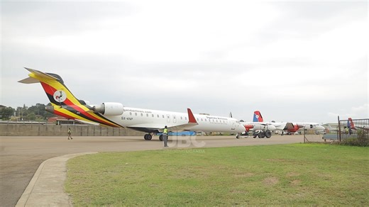 Uganda Airlines yesterday carried out a post-maintenance verification flight on the CRJ900 Jet (5X- KNP) following its recent engine change. The aircraft was taken to 20,000 feet out of Entebbe under the command of Senior Captain Emmanuel Mutebi. Mutebi says such functional check flights are a critical step in validating engine performance, aircraft handling and systems integrity before release back to commercial service. #UBCNEWS | UBC TV