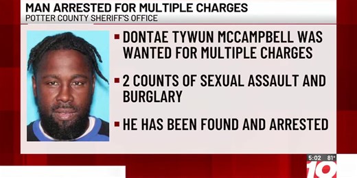 Amarillo Crime Stoppers: Man wanted for sexual assault, burglary charges in custody
