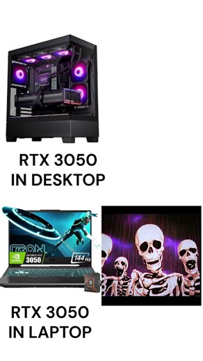 RTX 3050 Laptop vs Desktop–Real FPS Battle 💥 | #GPUInsights #LaptopVsDesktop#GamingSetup#Gaming#tech
