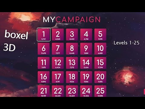 Boxel 3D levels 1-25 (and mistakes you should not make)