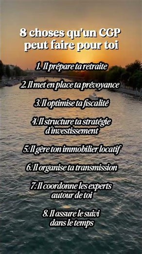 Les 8 choses qu’un CGP peut faire pour toi