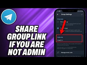 How To Share Telegram Group Link if You Are Not Admin - Quick Help