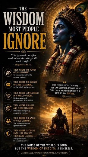 ⚔️ Lord Krishna Lessons | The Wisdom Most People Ignore 🔱✨