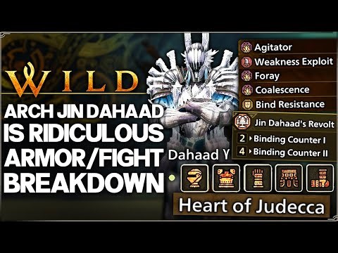 Monster Hunter Wilds - ARCH TEMPERED JIN DAHAAD IS INSANE - New Armor Skills Review & Fight Guide!
