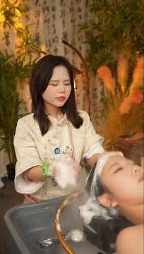 Hair Washing ASMR 🤯|| #asmr #asmrsounds #asmrvideo #massage #shorts #ytshorts