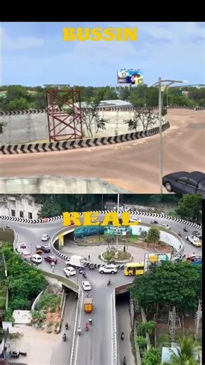 Bus Simulator india vs Real Life Comparison 🚍⚡#shorts