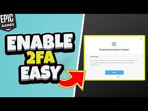 How To Enable Epic Games 2FA (SECURE YOUR ACCOUNT!)