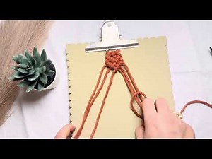 Macramé Keyring Tutorial for Beginners | Step-by-Step DIY Keychain