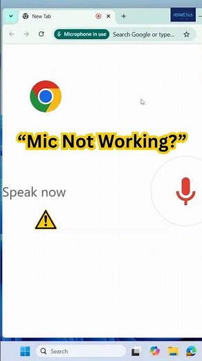 Chrome Mic Not Working Quick & Easy Fix 2025 Tutorial#hdamstech #youtubeshorts #shorts #viral
