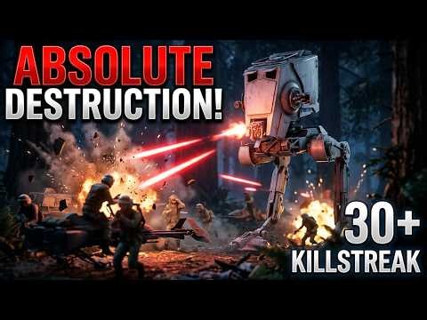STAR WARS Battlefront II - Absolute Destruction! 💥 30+ Killstreak Gameplay (1440P 60FPS)
