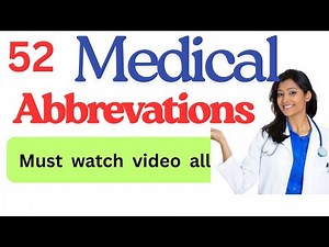 "52 Important Medical Abbreviations | Nursing Students Must Know for Exams & Hospital Practice"