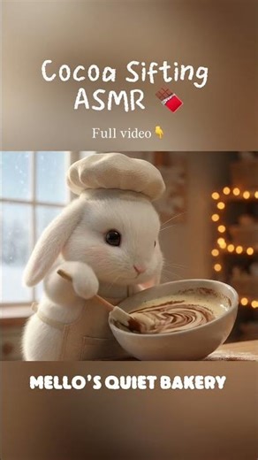 ☁️ Softest Cocoa Powder Sifting ASMR #asmr