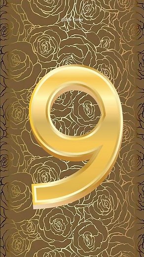 Golden Countdown 9 to 0 with Voice | Epic #countdown #timer #shorts
