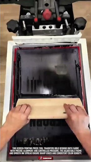 Precision Screen Printing Press Tool: Sharp Edges & Consistent Color Density