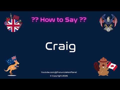 👤🔤 How to Pronounce Craig? (CORRECTLY) | Pronunciation Planet