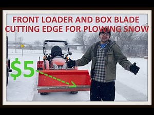 TRACTOR loader and Box blade CUTTING EDGE for plowing SNOW