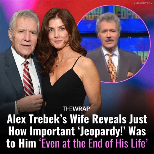 Jean Trebek pays tribute to her late husband Alex Trebek as he receives his USPS forever stamp in honor of his 84th birthday. See more: https://www.thewrap.com/alex-trebek-jeopardy-forever-stamp-wife-ken-jennings/ | TheWrap