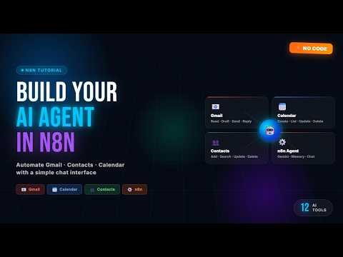 I Built an AI Agent That Controls My Entire Google Workspace — Gmail, Calendar & Contacts (n8n)