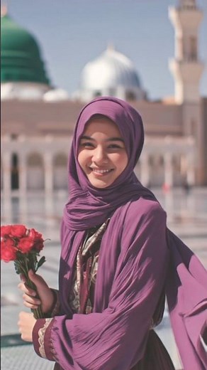 A Beautiful Muslim Girl in Masjid an-Nabawi | A Peaceful & Spiritual Madina Moment