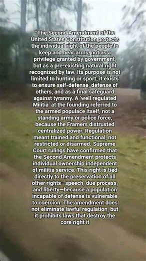 The Second Amendment — What It Actually Protects and Why It Exists