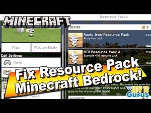 How You Can Fix Problems with a Minecraft Bedrock Edition Custom Resource Pack that's Not Working