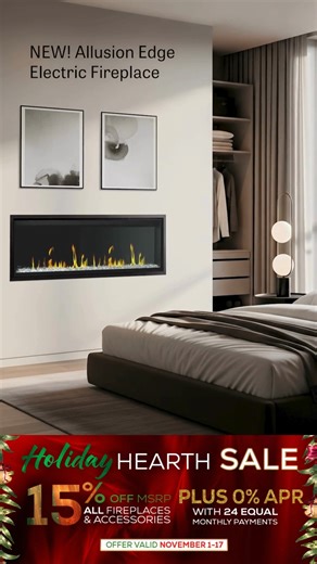 Meet the new Heat & Glo Fireplaces Allusion Edge electric fireplace....