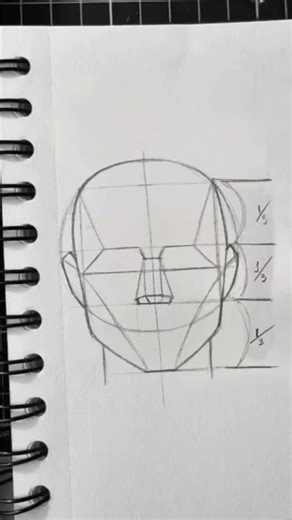 Draw the Perfect Head Shape ✏️😎 Simple Sketch Tutorial for You! #shorts