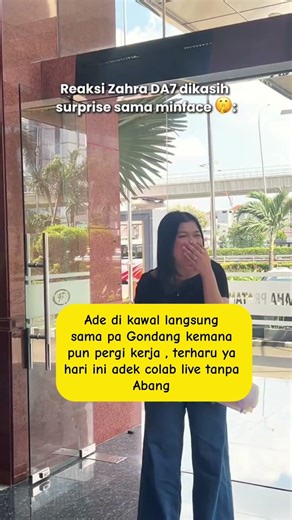 reaksi Zahra di sambut oleh owner pake rebana #zahrada7 #lestikejor #indosiar