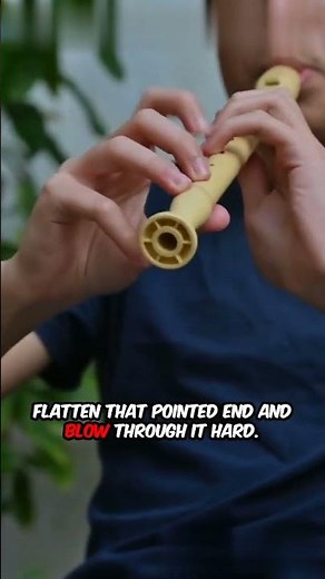 Make a Flute from a Straw?! Easy Sound Science! 🎵🥤 #ScienceExperiment #StrawFluteExperiment