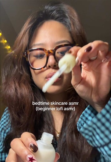 big serum night 🧴 #skincareasmr #personalattentiontriggers #lofiasmr #beginnerasmr #sleepyasmr