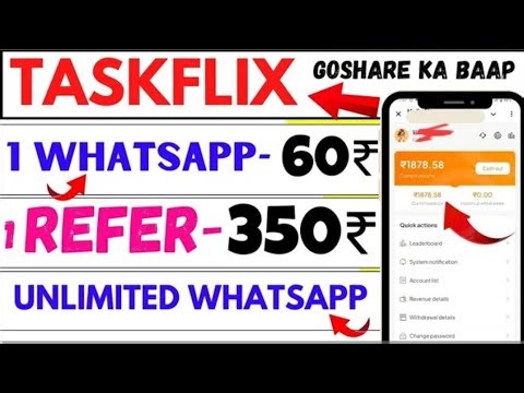 How to earn task flix Earning apps|Task flix website|task flix Real or fake|task flix Refer and earn
