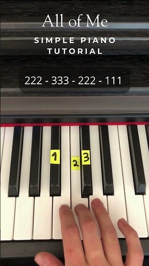 All of Me – Easy Piano Tutorial | John Legend |