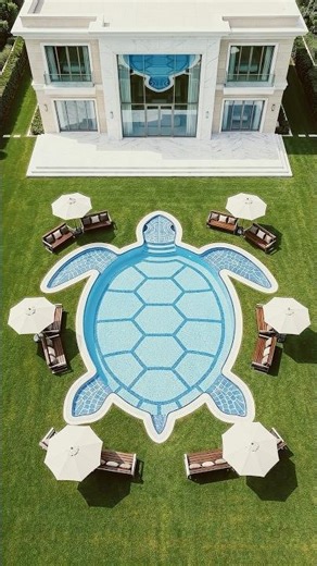I Built the Most CREATIVE Turtle Shaped Swimming Pool in My Backyard