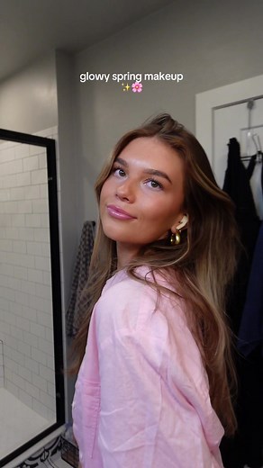 I love the springtime ✨🌸🧡🍓🫶🏼 #springmakeup #spring #girlymakeuo #makeuproutine #grwm #getreadywithme